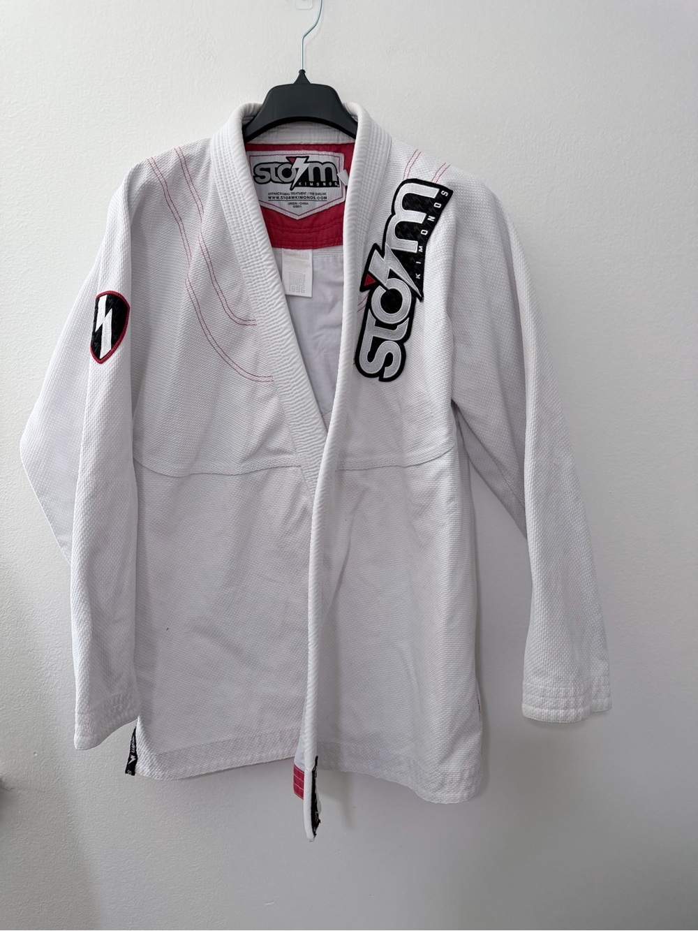 Storm Kimonos A3 White BJJ Gi Brazilian Jiu Jitsu Uniform Jacket Pants Adult